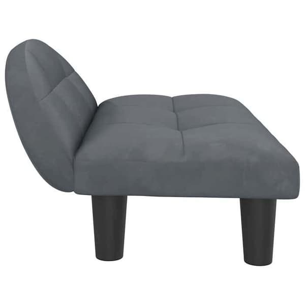 Maison Exclusive - Tummanharmaa koiran sänky 70x52x30 cm sametti mörkgrå
