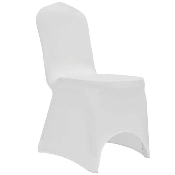 Maison Exclusive - Elastiska stolskläder Vit 12 st Vit
