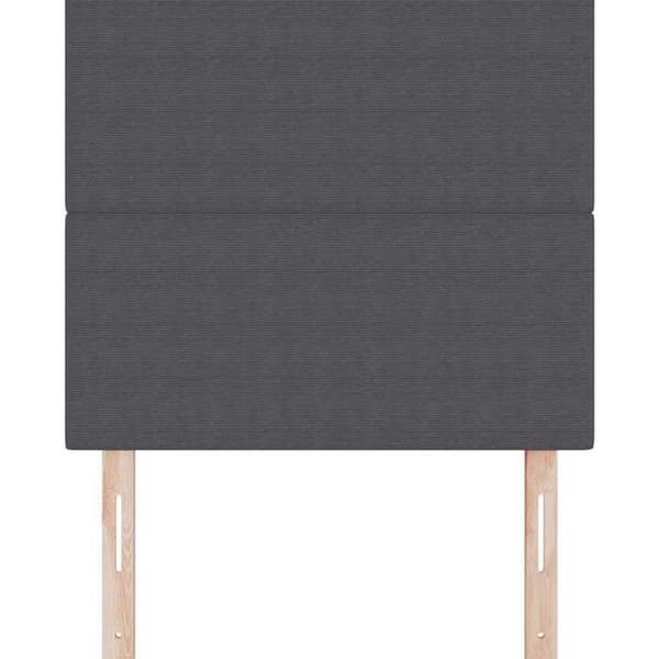 Hovedgærde - EKSKLUSIV HUS - Rektangulær - Mørkegrå - Fløjl - Justerbar (100 cm) Mörkgrå