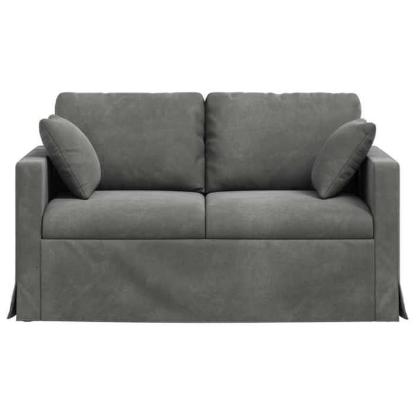 Maison Exclusive - Mörkgrå Soffa 138 x 78 x 80 cm Sammet