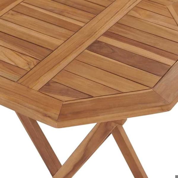 Maison Exclusive - Sammenklappeligt havebord 60x60x75 cm Solid teaktræ