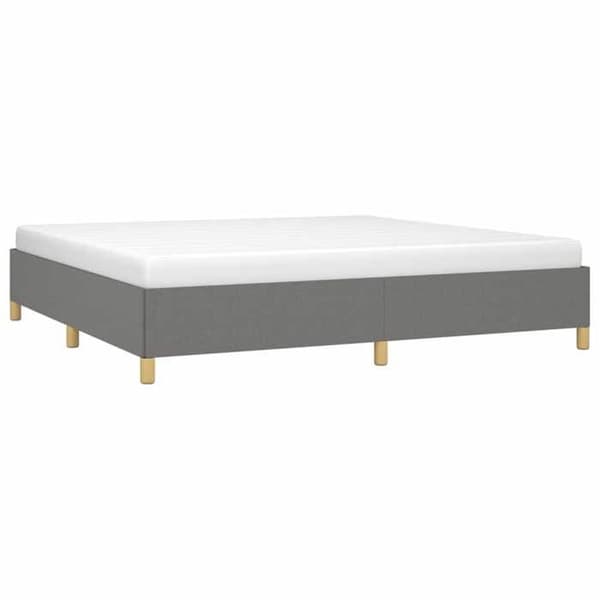 Maison Exclusive - Sengebund uden madras mørkegrå 200x200 cm stof