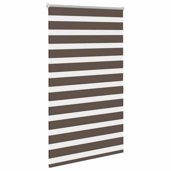 Verho tamisant - Zebra (raidoitettu) - 80 x 175 cm - Ruskea - 100% polyesteri kastanj