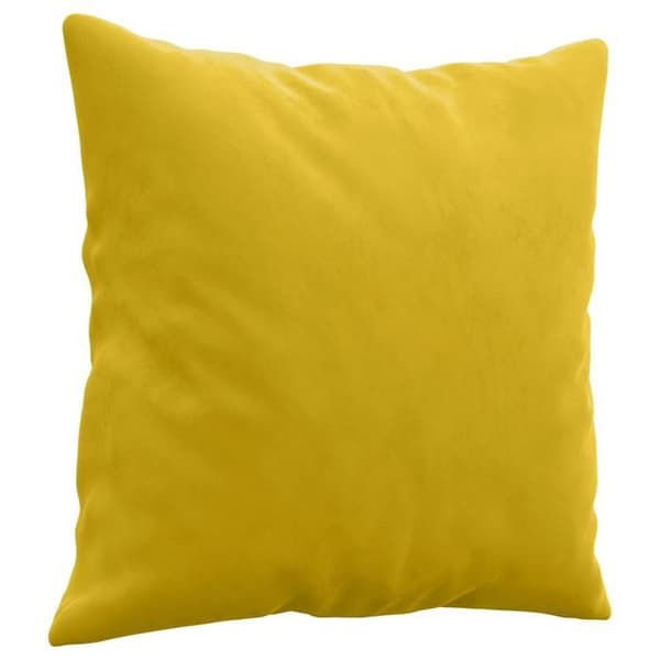 Soffa - Exklusivt Hem - 2 platser - Gul sammet - Robust metallram gul