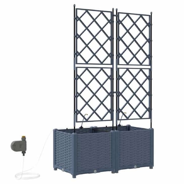Maison Exclusive - Havekrukke 2 stk Grå 80 x 40 x 142 cm PP