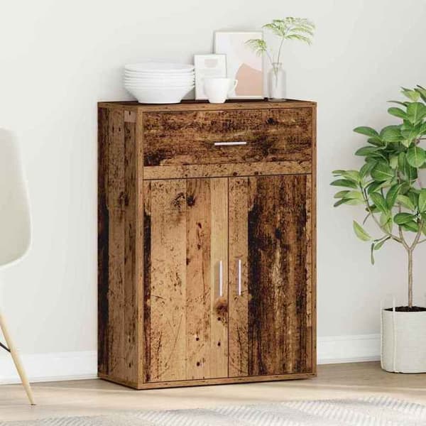 Buffé - EXKLUSIVT HEM - 60 x 30 x 84 cm - Ingenjörsträ - Nutida - Rymlig förvaring