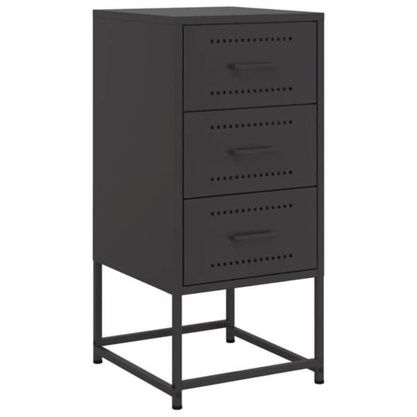 Natteskab - EKSKLUSIV HUS - 2 dele - Sort - Stål - 36x39x78 cm Svart