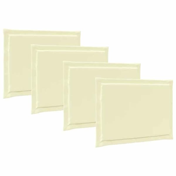 Maison Exclusive - Sædehynder 4 stk Polyester Creme 47 x 36 x 2 cm