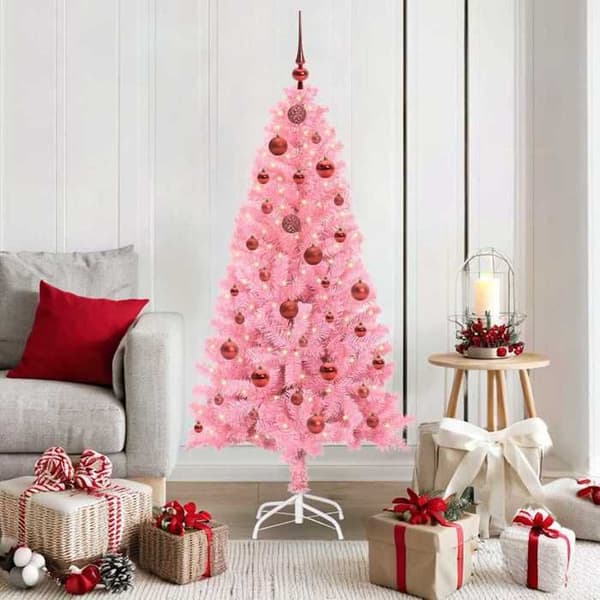Maison Exclusive - Rosa Juletræ 150 cm PVC