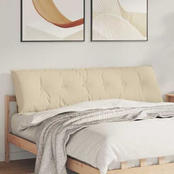 Maison Exclusive - Kuddstöd Creme 180 x 19 x 50 cm tyg
