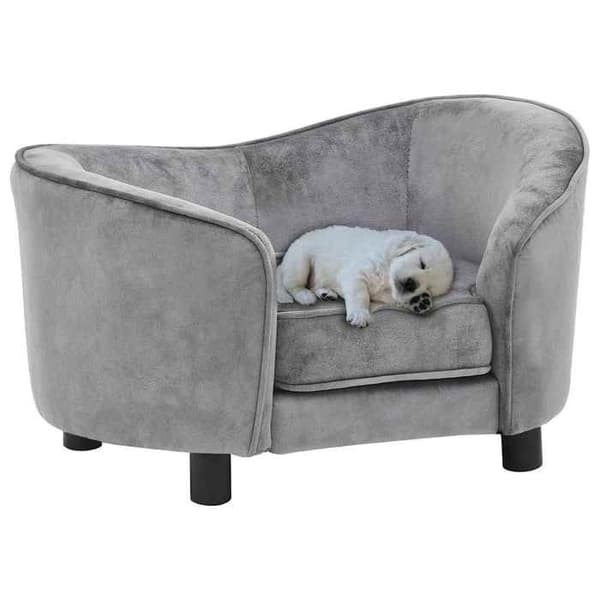 Maison Exclusive - Harmaa koiran sohva 69x49x40 cm Pehmeä
