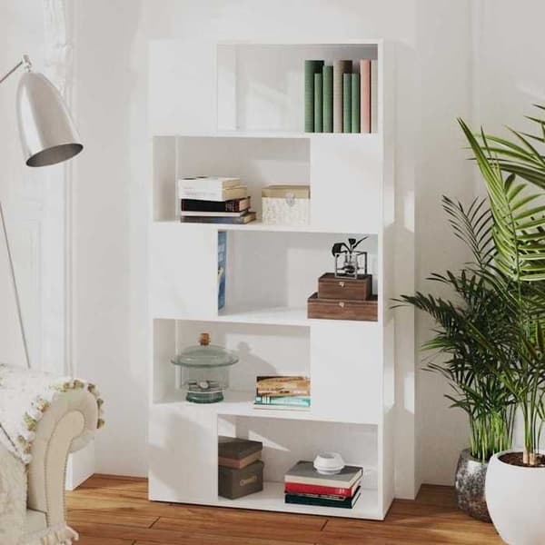 Maison Exclusive - Bibliotek/Avdelare Vit 80x24x155 cm Vit