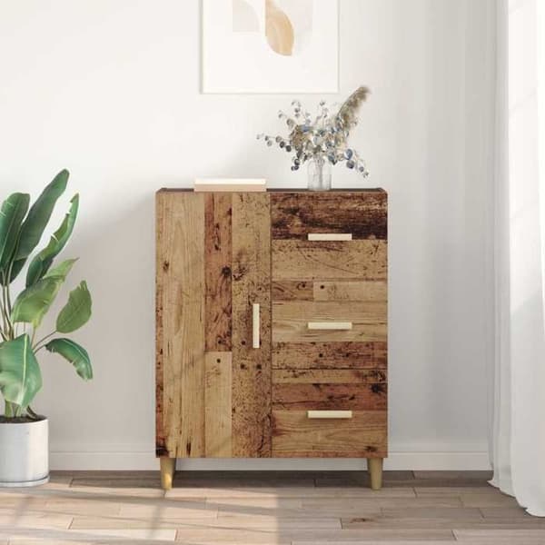 Buffé - EXKLUSIVT HEM - 34 x 69,5 x 90 cm - Ingenjörsträ - Brun - Nutida