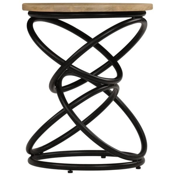 Maison Exclusive - Sidebord i solid mangotræ 40x50 cm brunt och svart