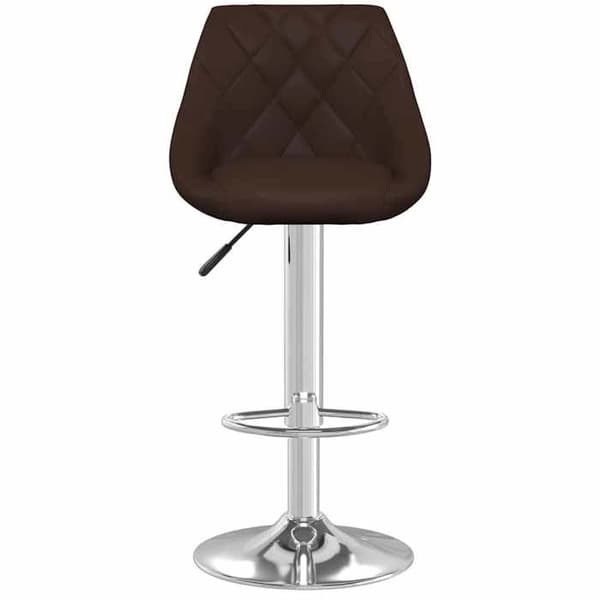 Maison Exclusive - Barstolar set om 2 brun konstläder