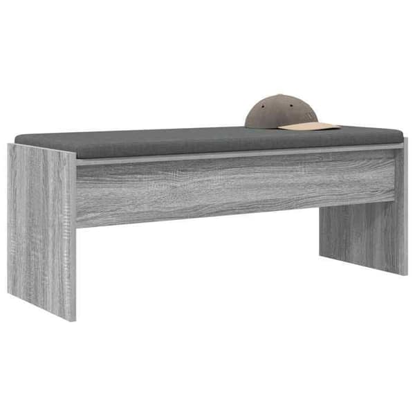 Maison Exclusive - Entrémöbel med grå Sonoma-kudde 103 x 38 x 40 cm