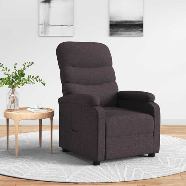 Maison Exclusive - Mørkebrun Recliner Stol i Stof