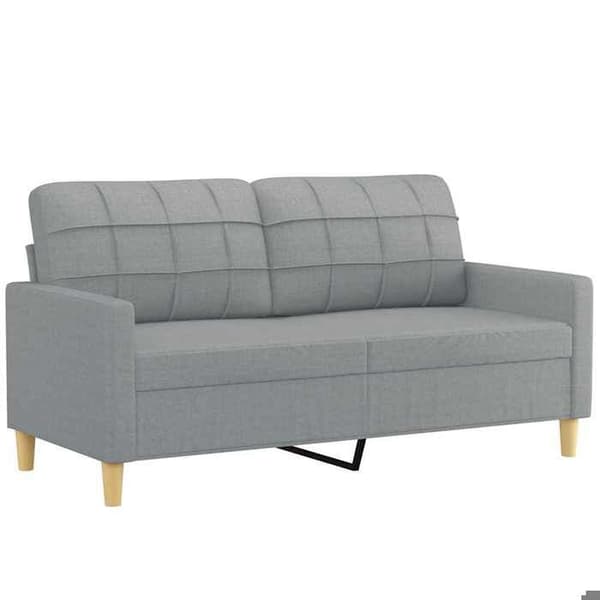 Maison Exclusive - 2-personers sofa i lys grå 140 cm stof