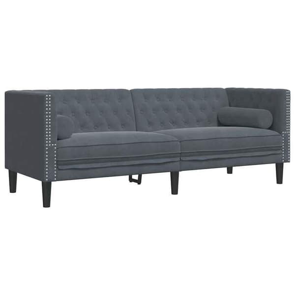 Maison Exclusive - Mørkegrå Sofa 194 x 74,5 x 70,5 cm Velour