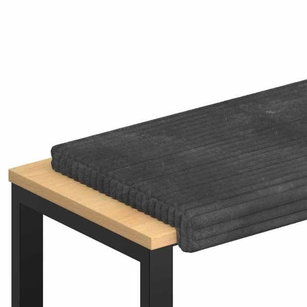 Maison Exclusive - Samettinen tummanharmaa penkkityyny Mörkgrå