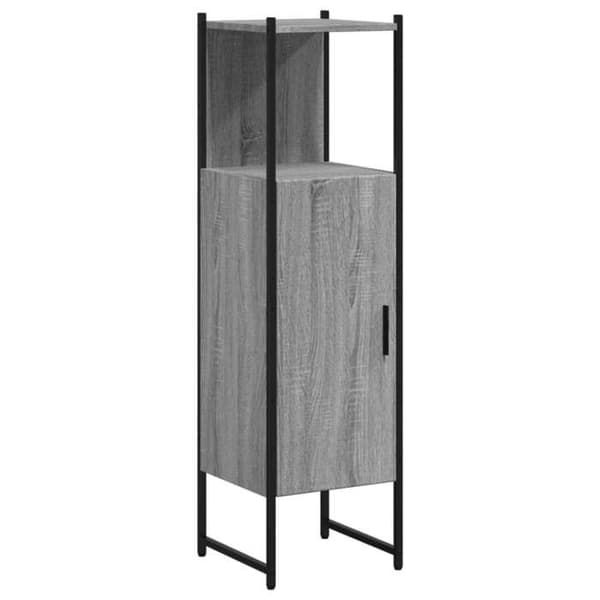 Maison Exclusive - Badeværelsesskab sonoma grå 33x33x120,5 cm