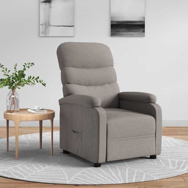 Maison Exclusive - Taupe stof lænestol med vippefunktion Mol
