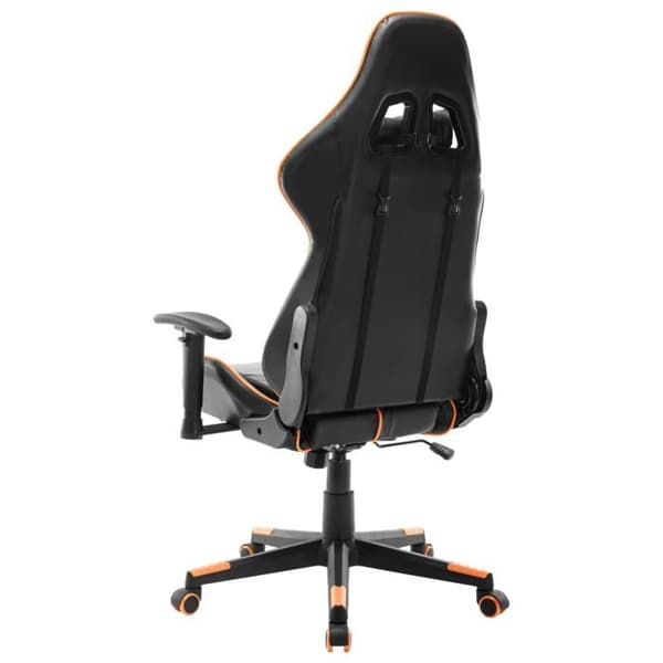 Maison Exclusive - Spilstol Sort og orange Kunstlæder svart och orange
