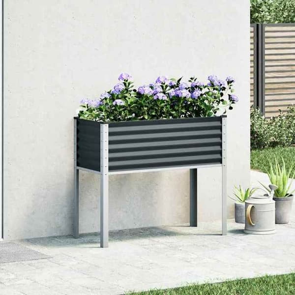 Maison Exclusive - Trädgårdsplanterare Anthracite 100x45x90 cm Stål