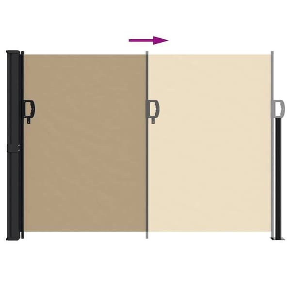 Maison Exclusive - Beige sidoventil 140x500 cm