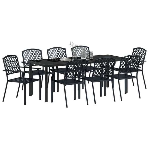 Maison Exclusive - 9 pc have møbel sæt i antracit antracit