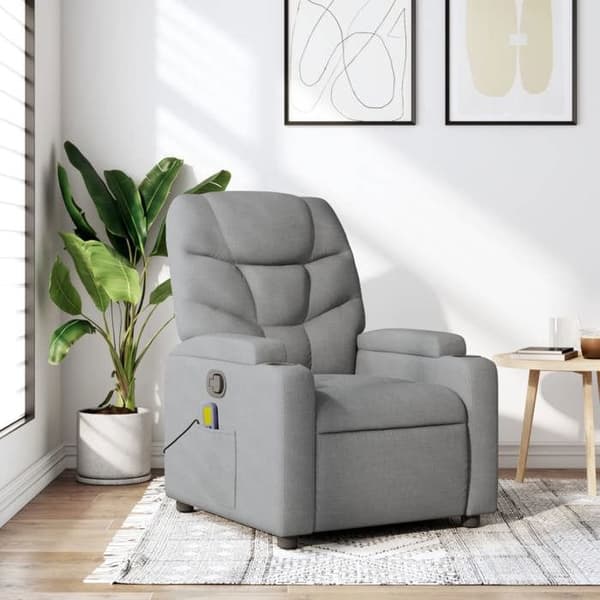Maison Exclusive - Harmaa kangas hierontatuoli