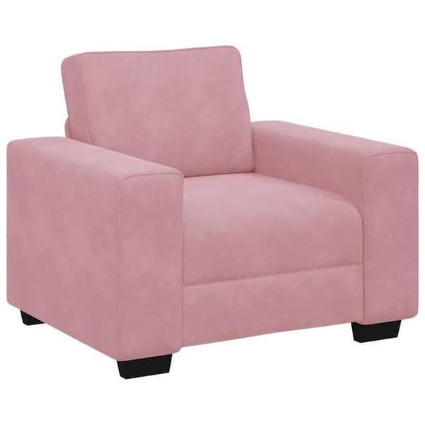 Maison Exclusive - Sofa stol rosa 100x77x82 cm velour
