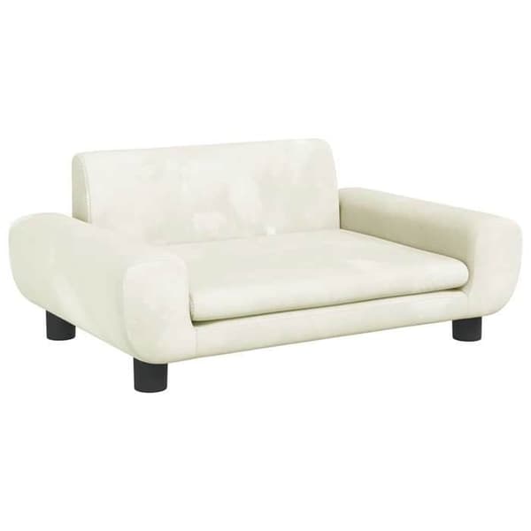 Maison Exclusive - Koiran sänky, kerma 70x45x33 cm sametti Grädde