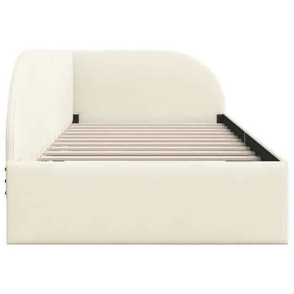 Maison Exclusive - Vinkel sengestel Creme 100 cm x 200 cm Velour