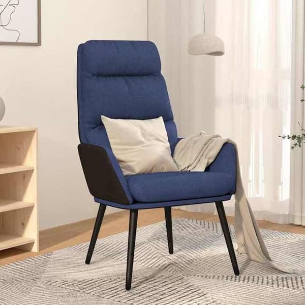 Maison Exclusive - Avkopplingsstol Blå Tyg Blå