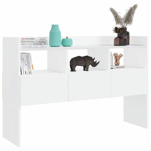 Maison Exclusive - Buffé Vit 105x30x70 cm Ingenjörsträ