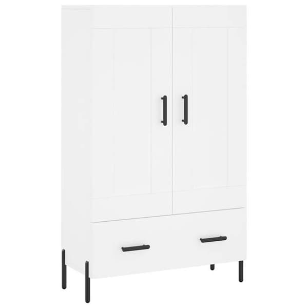 Maison Exclusive - Buffé hög vit 69,5x31x115 cm ingenjörsträ