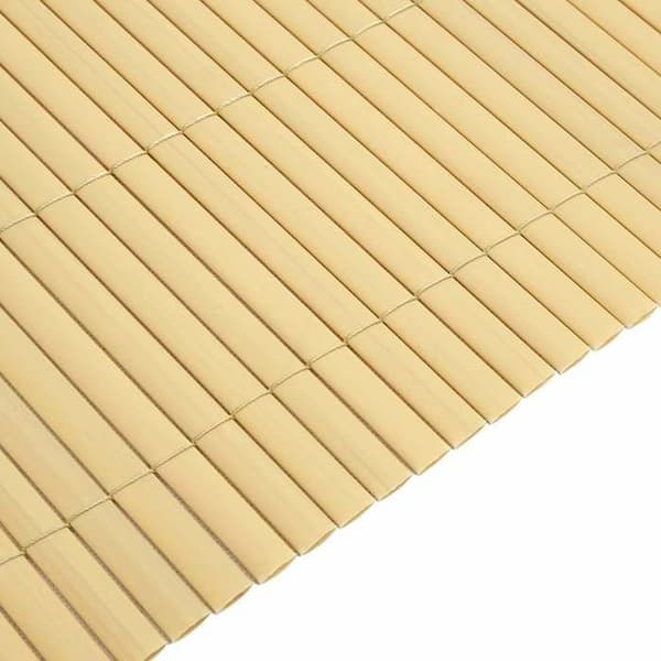 Maison Exclusive - Dobbelt-sidet havehegn 110x400 cm Gul Gul