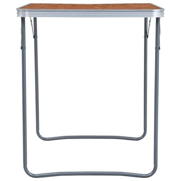 Maison Exclusive - Fällbord för camping med metallram 80x60 cm