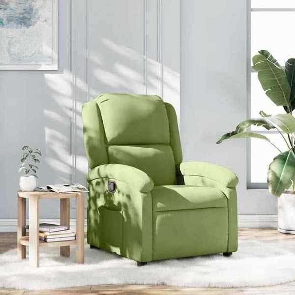Maison Exclusive - Vaaleanvihreä samettinen nojatuoli