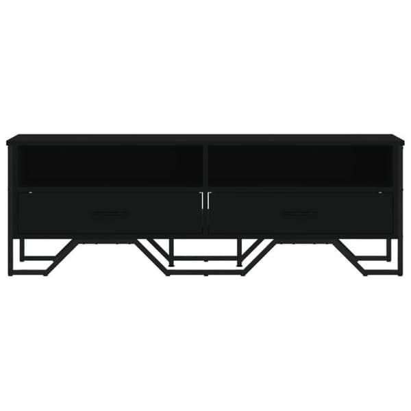 Maison Exclusive - Sort TV-møbel 122x34x41 cm ingeniørtræ