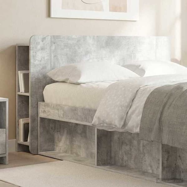 Maison Exclusive - Hovedgærde i grå beton og ingeniørtræ