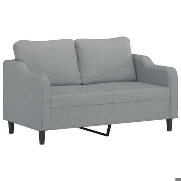 Maison Exclusive - 3 kpl sohvasetti vaaleanharmaat tyynyt kangas