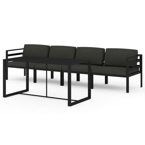 Havemøbler - Modulær - Aluminium - Antracit - 5 dele antracit