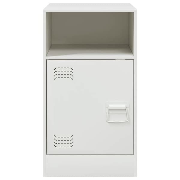 Maison Exclusive - Sängbord 2 st vit 34,5x39x62 cm stål