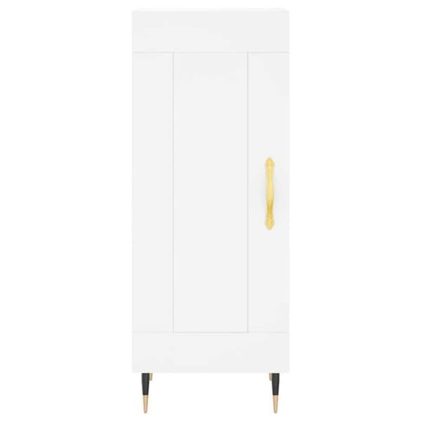 Maison Exclusive - Vit buffé 34,5x34x90 cm ingenjörsträ