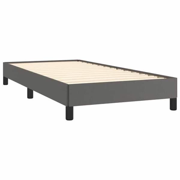 Maison Exclusive - Sengestel uden madras grå 90x200 cm kunstlæder Grå