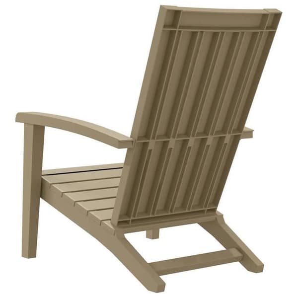 Maison Exclusive - Adirondack-stol i ljusbrun polypropen