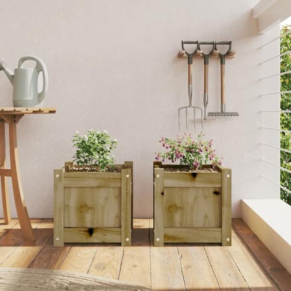 Maison Exclusive - 2 kpl kyllästettyä mäntyä olevat ruukut
