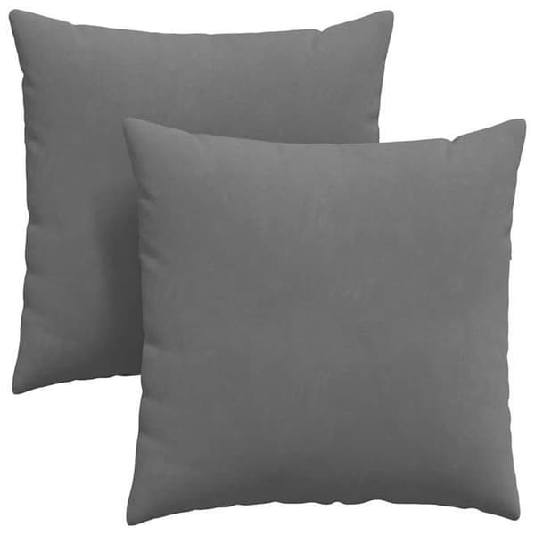 Soffkuddar - EXKLUSIVT HEM - 60 x 60 cm - Mörkgrå - 2-pack - Dragkedjefodral Mörkgrå